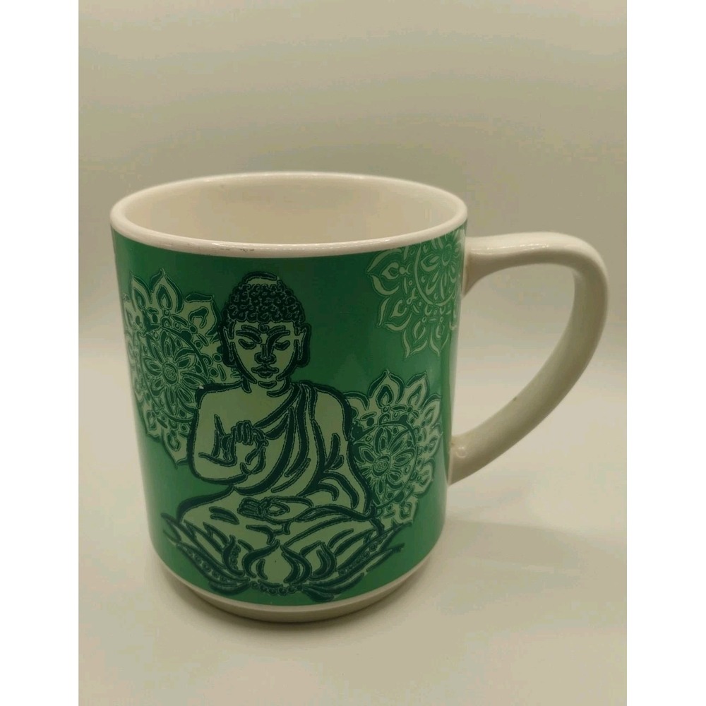 Happy Buddha Coffee Mug Cup 24 Oz Ceramic 2014 Room Creative Stoneware